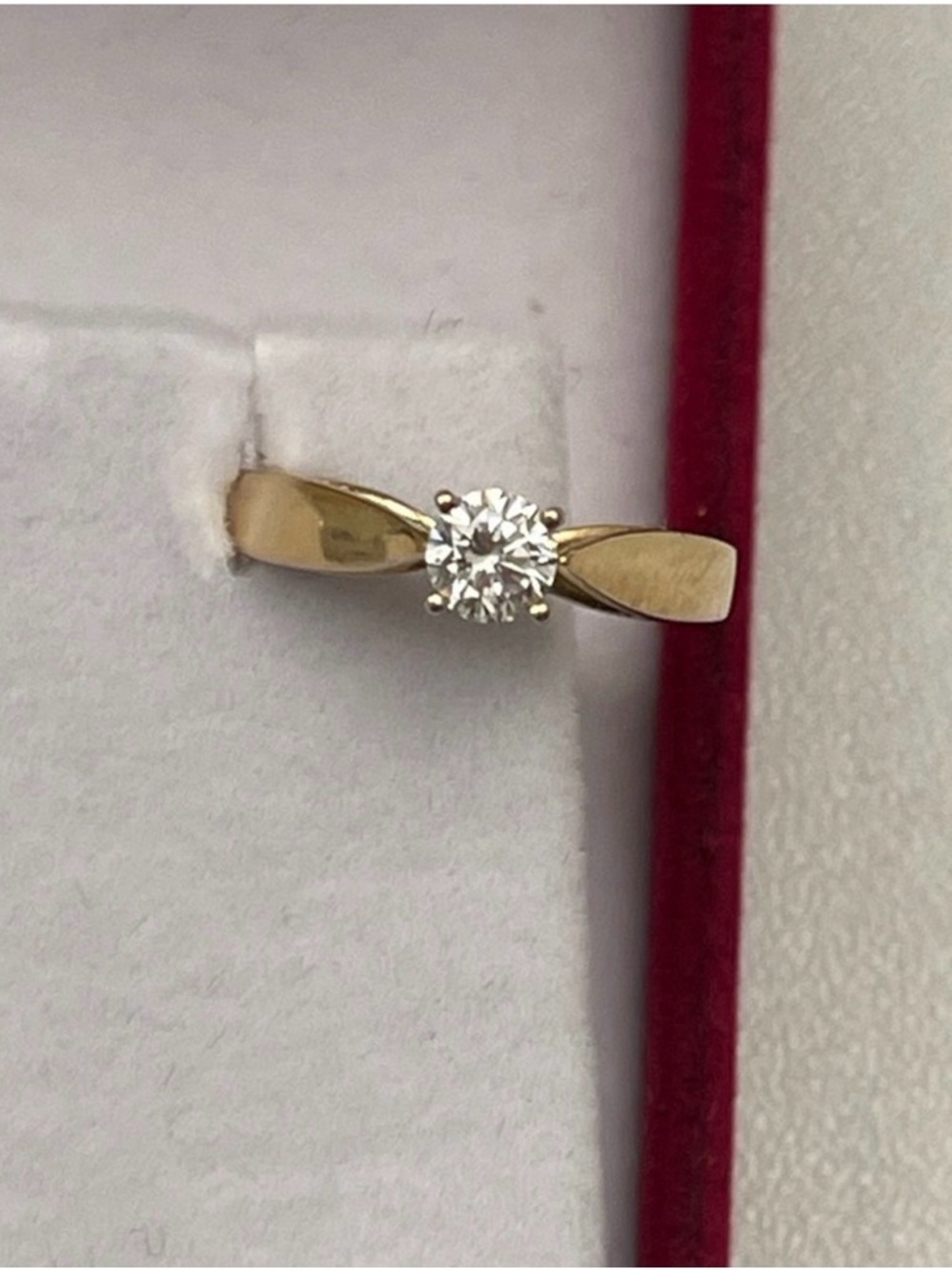 🌟6XHP🌟Ladies 0.28 Real Diamond ring. Ring Size 5 weighing 1.77 grams - Picture 2 of 13